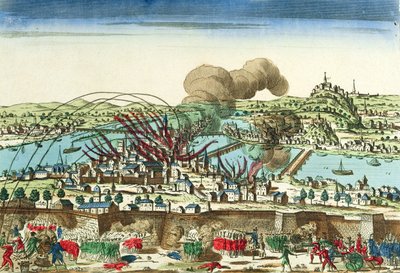 Siege of Lyon, October 1793 by French School
